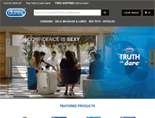 Tablet Screenshot of durexusa.com